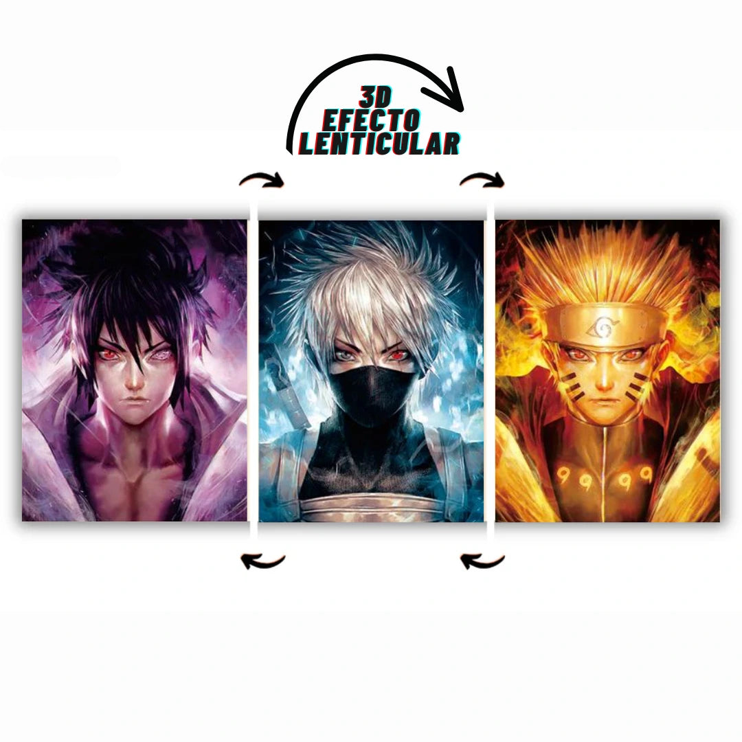 Poster 3D Naruto - Flex Shop