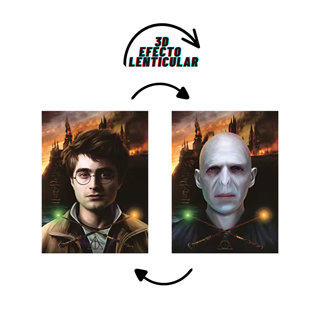 Poster 3D Harry Wizards