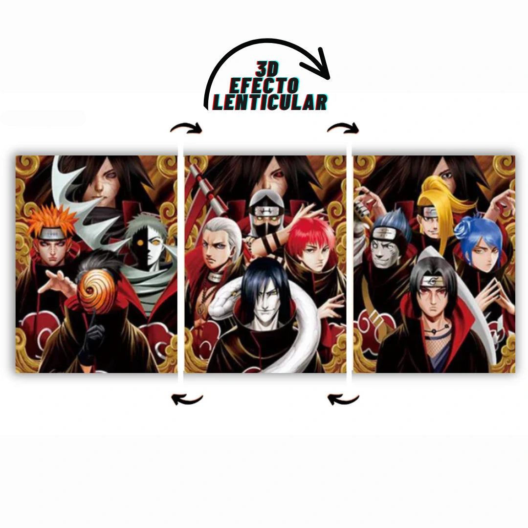 Poster 3D Naruto - Flex Shop