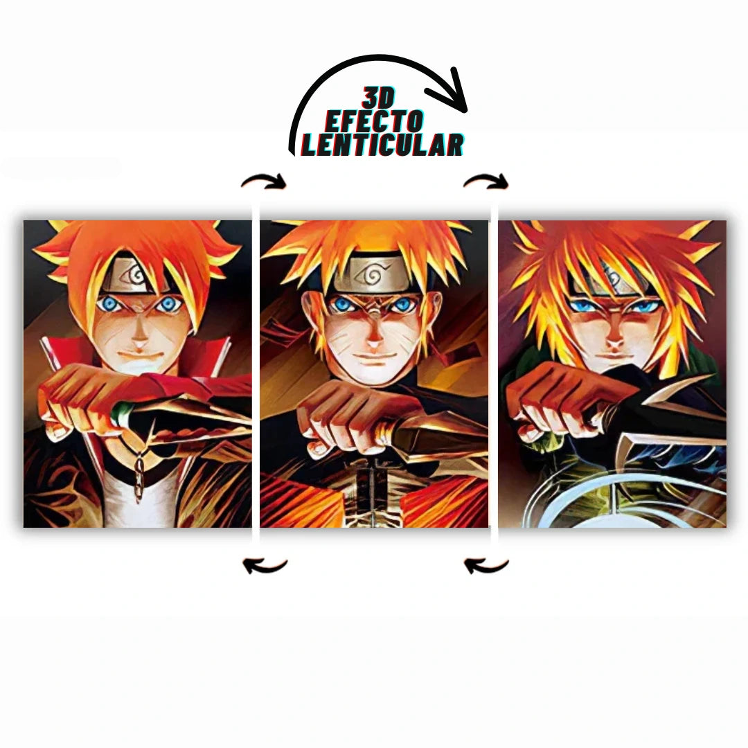 Poster 3D Naruto - Flex Shop