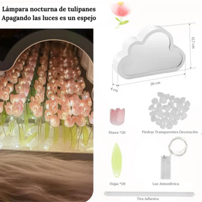 Lámpara Nube de Tulipanes - Flex Shop