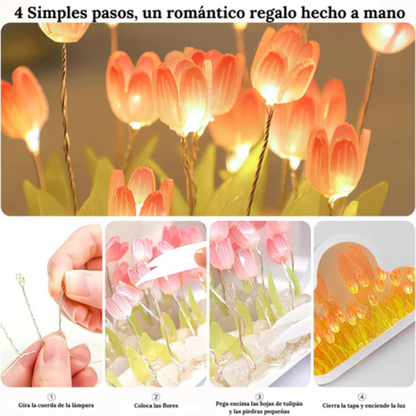 Lámpara Nube de Tulipanes - Flex Shop