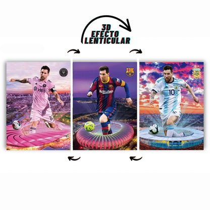 Poster 3D GOAT – Messi vs Cristiano ⚽ - Flex Shop