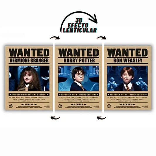 Poster 3D Harry Wizards - Flex Shop