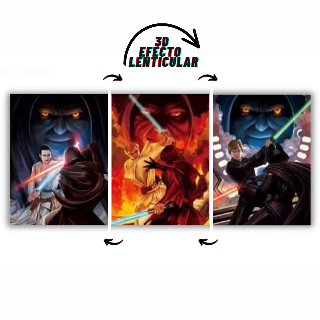 Poster 3D Star Wars