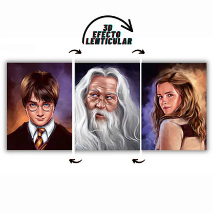 Poster 3D Harry Wizards