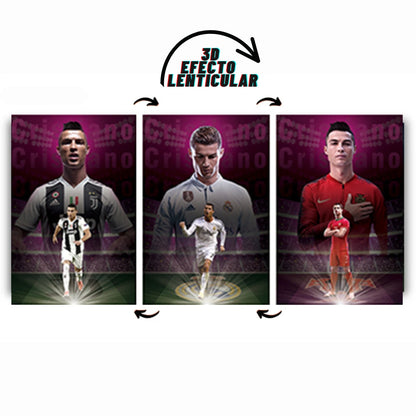 Poster 3D GOAT – Messi vs Cristiano ⚽ - Flex Shop