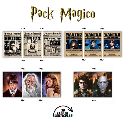 Poster 3D Harry Wizards