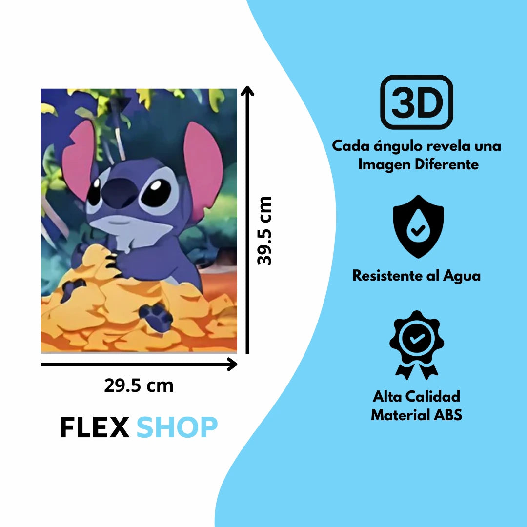 Poster 3D Stitch🌺