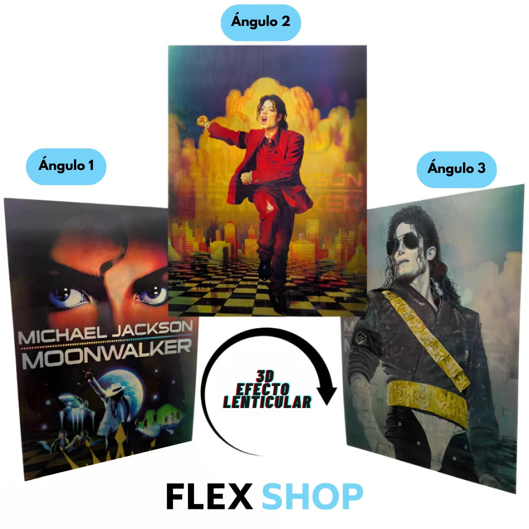 Poster 3D Rey del Pop