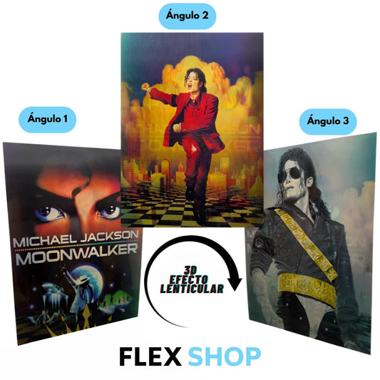 Poster 3D Rey del Pop